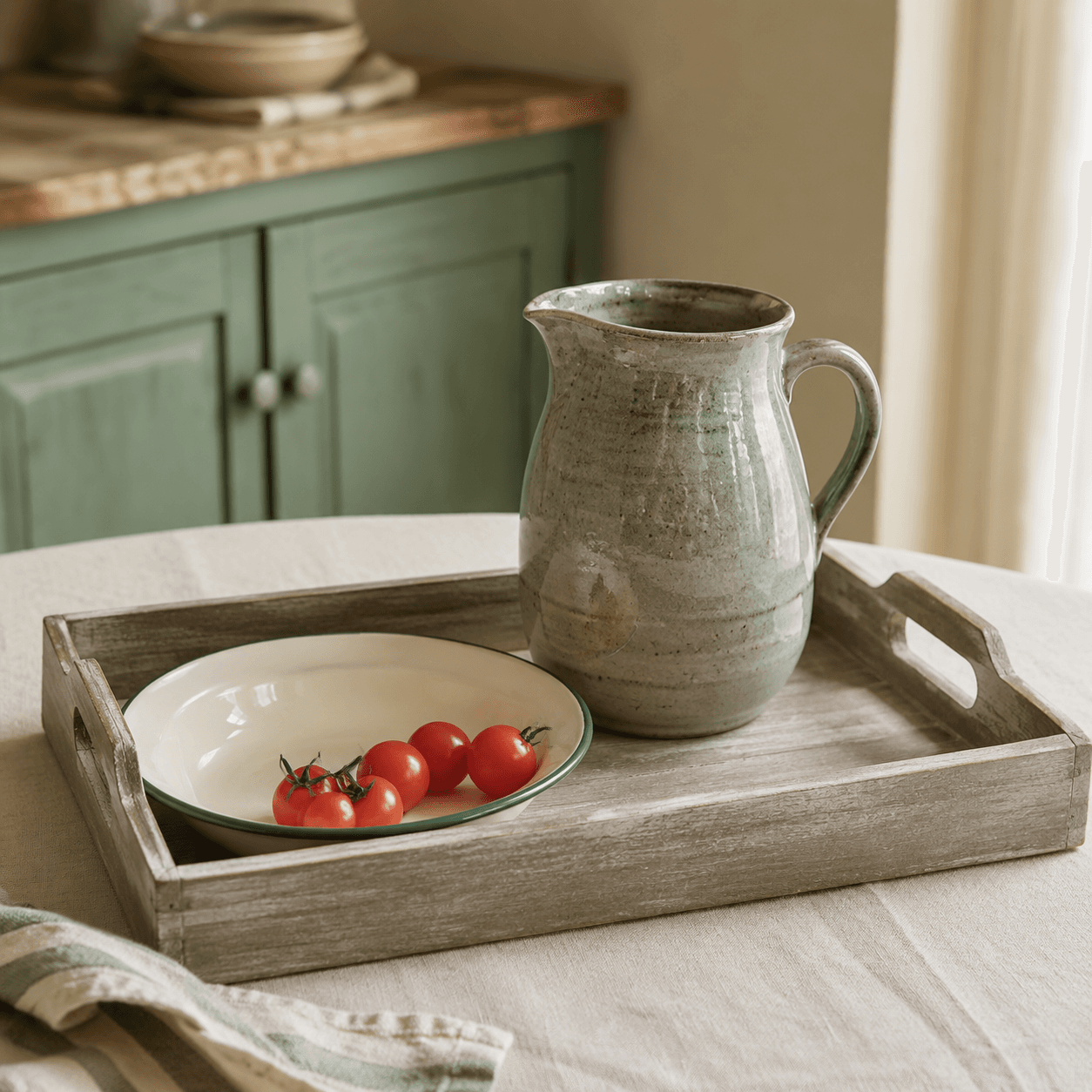 Stone Garden Serving Tray